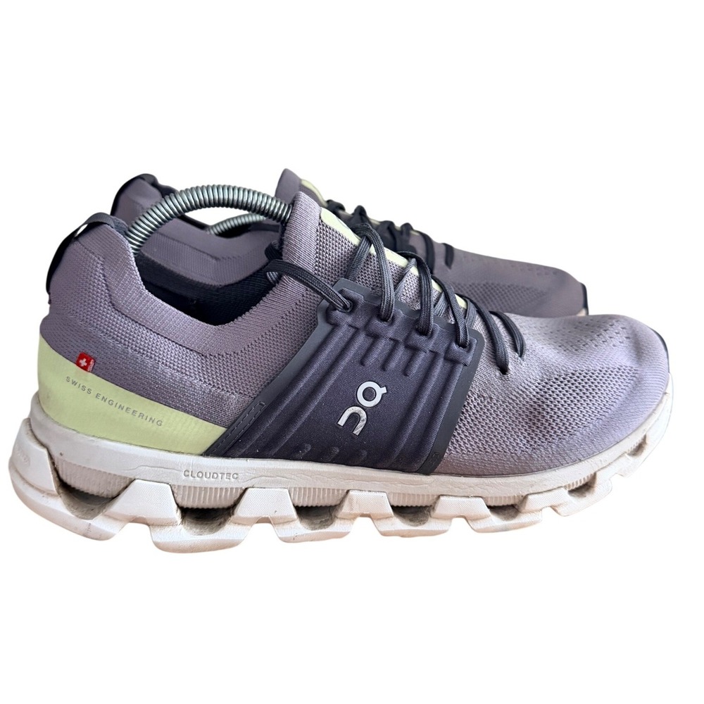 On Running Shoes Mens 11.5 Cloudswift Gray Lime 3MD10561196 EUC